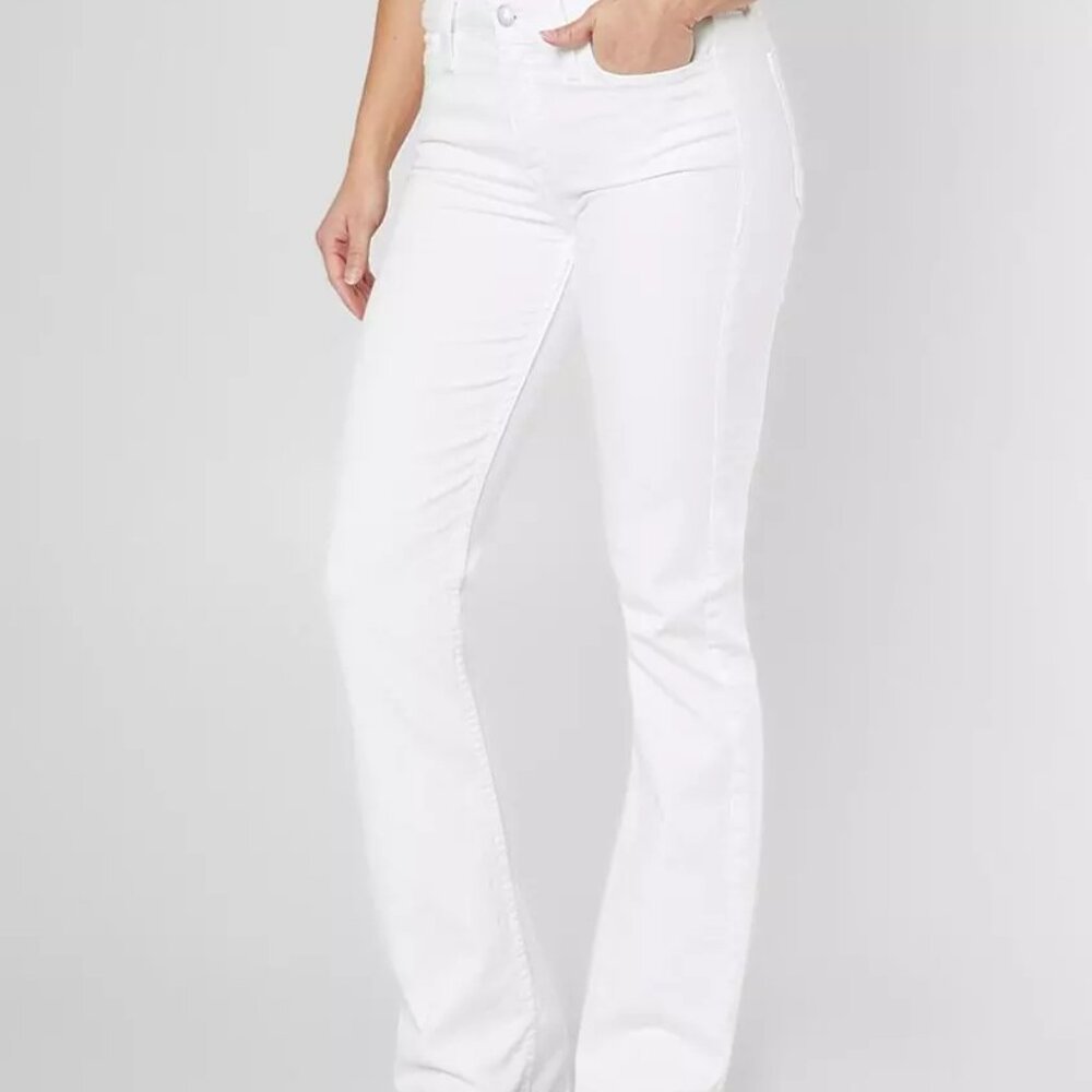 Daytrip Virgo Flare Jeans Women's Size 27 White Bell Bottom Casual Boho Midrise